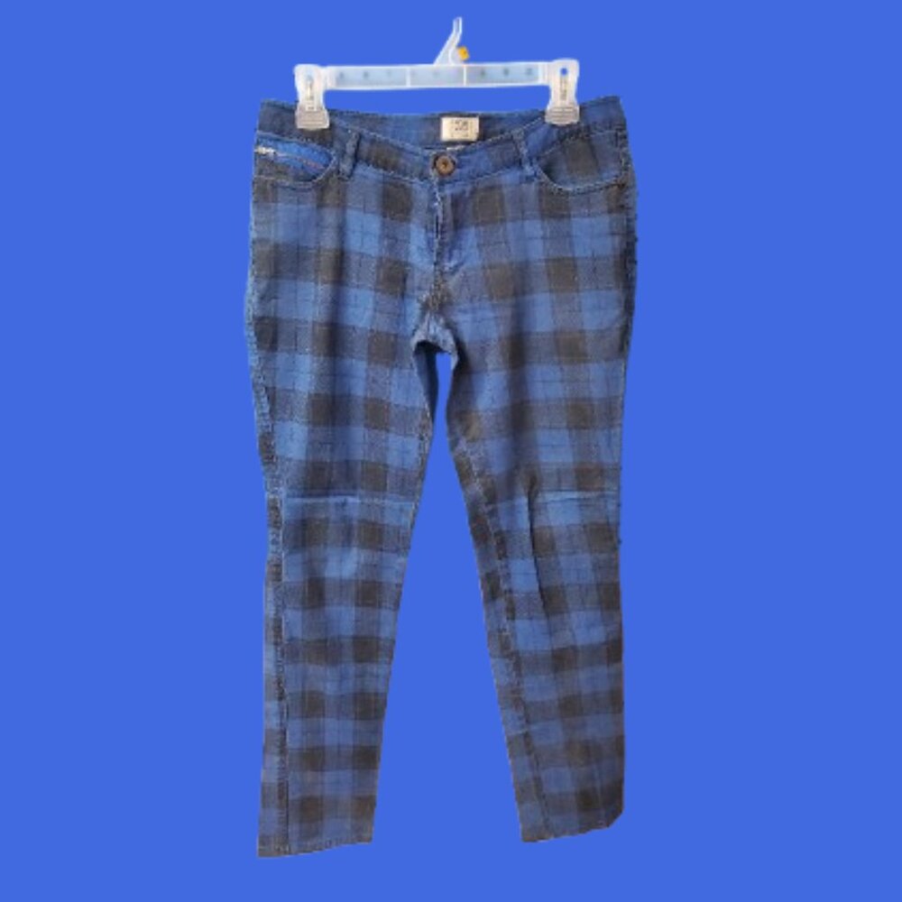 725 Originals Blue Plaid Pants Punk Emo Goth Alternative
